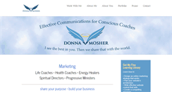 Desktop Screenshot of donnamosher.com